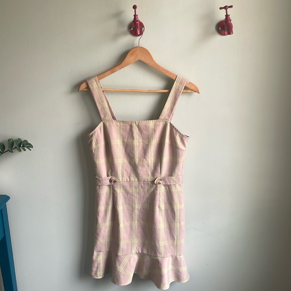 MISS SELFRIDGE || Checkered Pinafore Dress Size 6